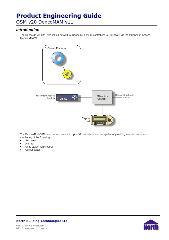 Preview thumbnail of page 1 of the DencoMAM Engineering Guide PDF document.
